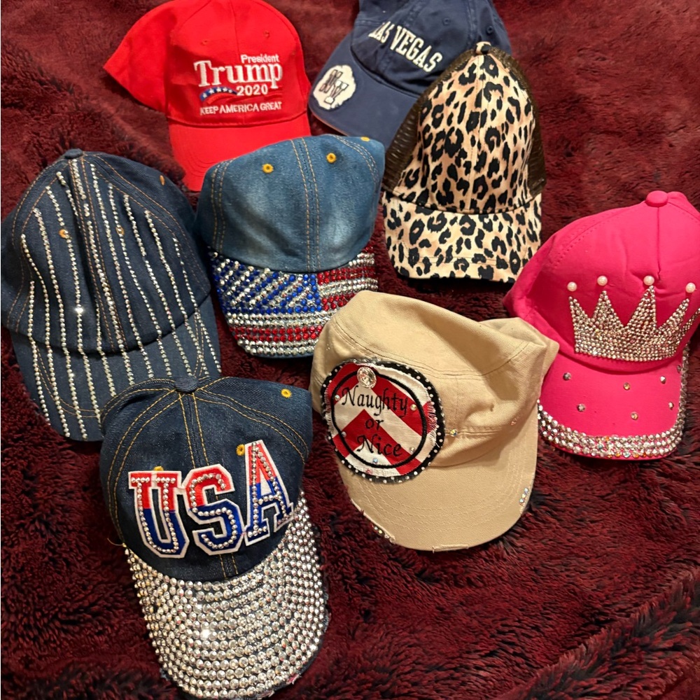 Assorted Embellished Caps Collection - image 1